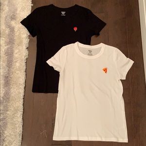 Aritzia Sunday Best Embroidered Tee Bundle